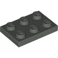 Plate 2 x 3 / Dark Gray