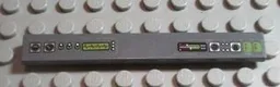 Tile 1 x 8 with Meters, Gauges, and Control Panels Pattern (Stickers) - Set 7476