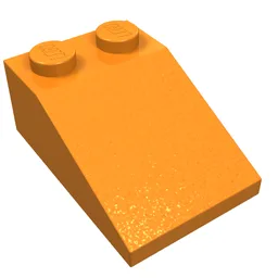 Brick Sloped 33° 3 x 2 / Orange