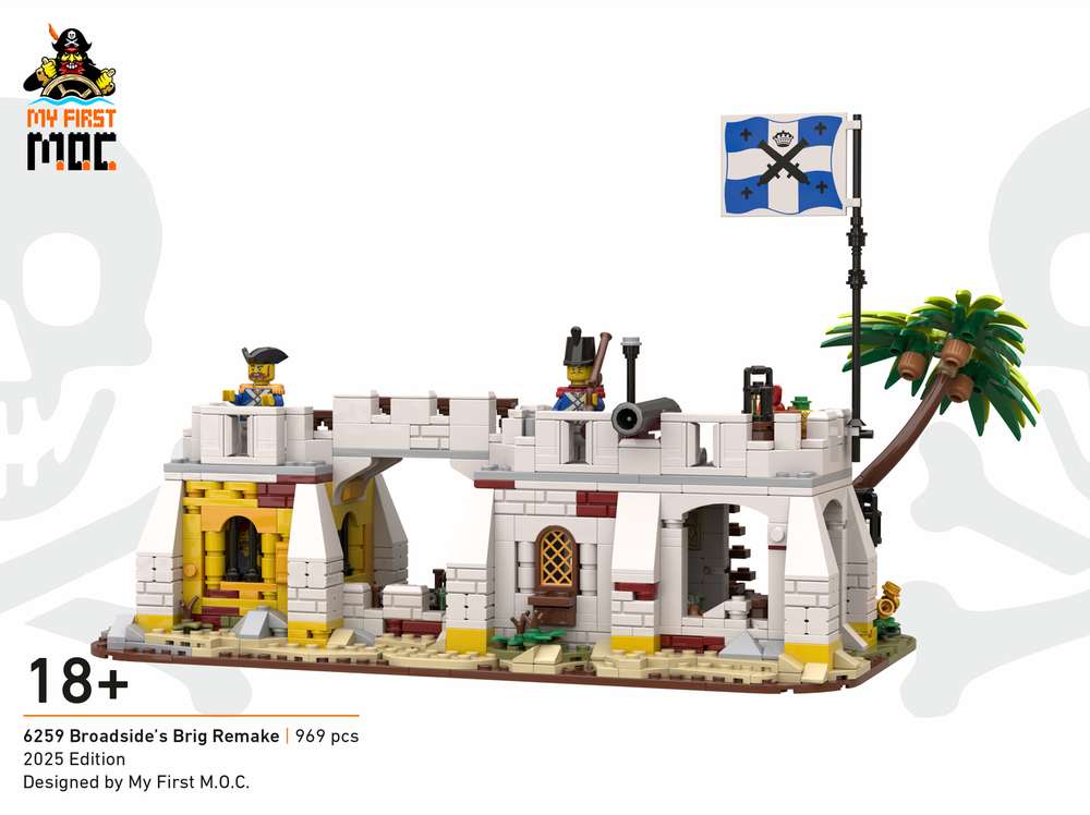Lego 6259 Broadside's Brig Remake (2025 Edition) + GWP Caribbean Fried Chicken