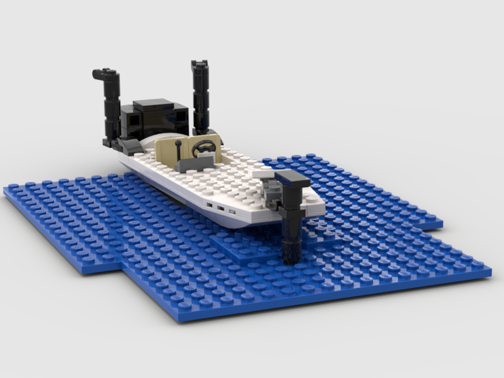 Lego Bass Boat Model