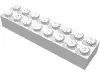 Brick 2 x 8 / White