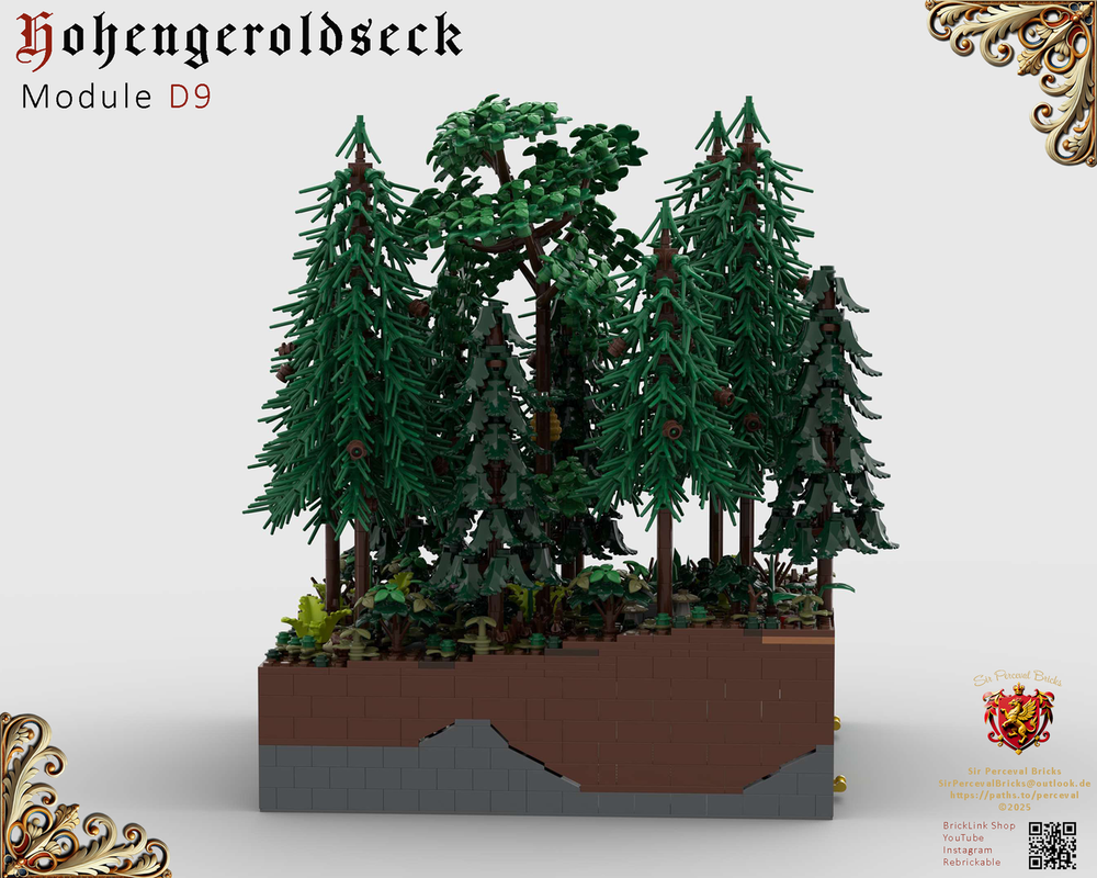 Lego D9 Castle Hohengeroldseck - Forest (Landscape Expansaion 1)