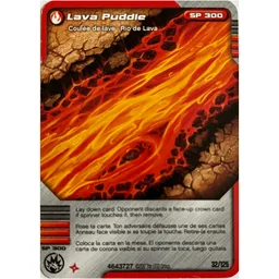 Trading Card, Ninjago Deck #2: 32 - Lava Puddle - North American Version / [No Color/Any Color]