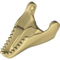 Lego Animal Body Part, Dinosaur, Tyrannosaurus Rex Lower Jaw [Plain] / Tan