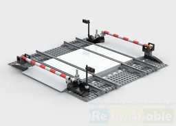 Railway crossing (two tracks)