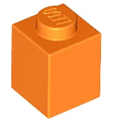 Brick 1 x 1 / Orange