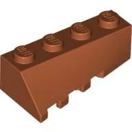 Brick Wedged, Sloped 45° 4 x 2 Right / Dark Orange
