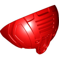 Lego Large Figure Shoulder Cover, Armour, Rounded / Red