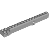 Lego Crane Arm Outside, Wide with Pin Hole at Mid-Point / Light Bluish Gray