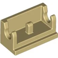 Hinge Brick 1 x 2 Base / Tan