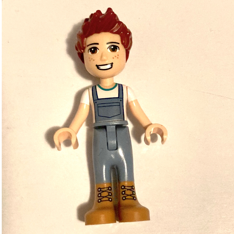 Lego Daniel - White Shirt, Sand Blue Overall