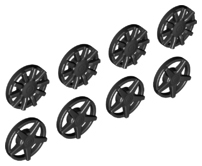 Lego Wheel Cover 5 Spoke and 10 Spoke for Wheel 18976, 8 in Bag - 4 of Each (Multipack)