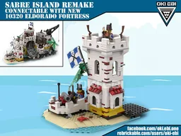 Sabre Island Remake - Connectable with new 10320 Eldorado Fortress