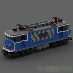 SNCF Class BB 7200 electric locomotive train from France