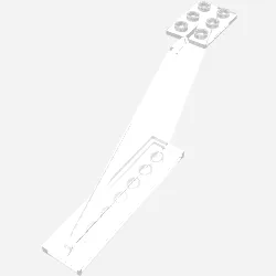 Tail 12 x 2 x 5 / Trans-Clear