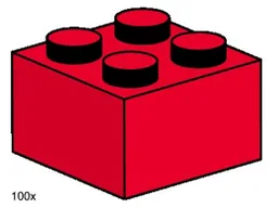 2 x 2 Red Bricks