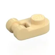 Plate Special 1 x 1 Rounded with Handle / Tan