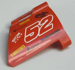 Technic, Panel Fairing #22 Large Short, Small Hole, Side A with Number 52 and Sponsor Logos Pattern (Sticker) - Set 8167