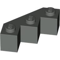 Lego Brick Wedged 3 x 3 Facet / Dark Gray
