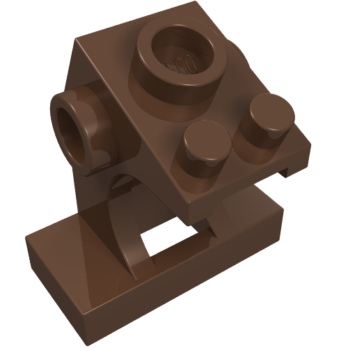 Lego Equipment Control Panel / Brown