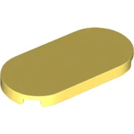 Tile Round 2 x 4 / Bright Light Yellow
