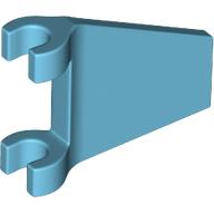 Lego Flag 2 x 2 Trapezoid with Flared Area between Clips / Medium Azure