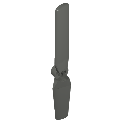 Lego Propeller 2 Blade 9 Diameter / Dark Bluish Gray