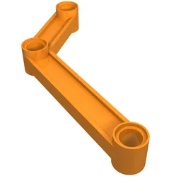 Technic Link 1 x 9 Bent (6 - 4) / Orange