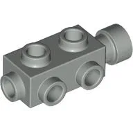Brick Special 1 x 2 x 2/3 with Studs on Sides / Light Gray