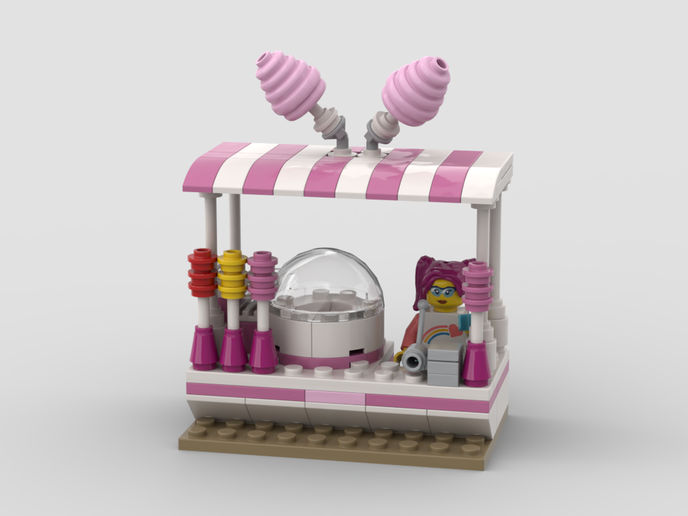 Lego Cotton Candy Stand