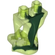 Lower Body, Ghost with Marbled Dark Green Pattern / Trans-Bright Green