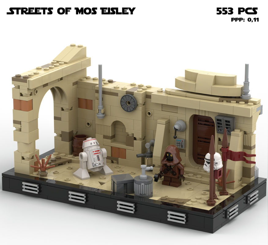 Lego Streets of Mos Eisley Diorama