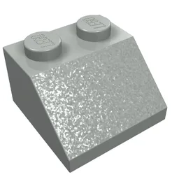 Brick Sloped 45° 2 x 2 / Light Gray