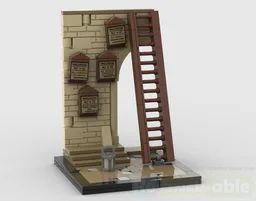 Argus Filch Proclamation wall mini dioramma
