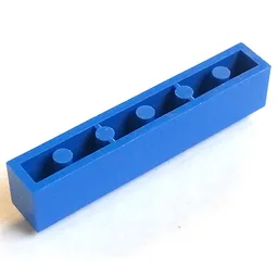 Brick 1 x 6 with Bottom Tubes and 2 Lowered Cross Supports / Blue