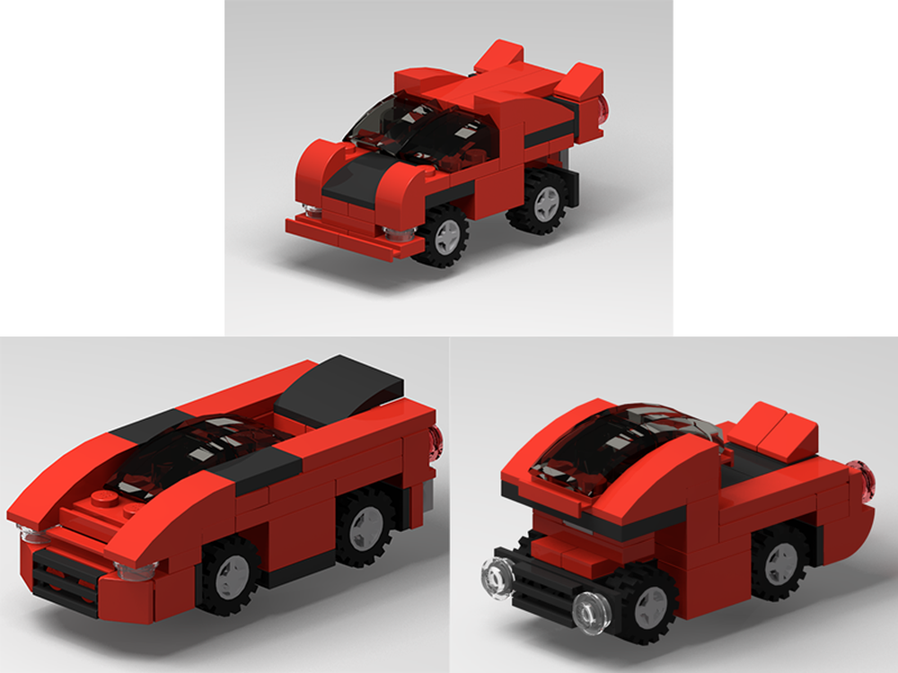 Lego Red 3 in 1 Vehicles #1
