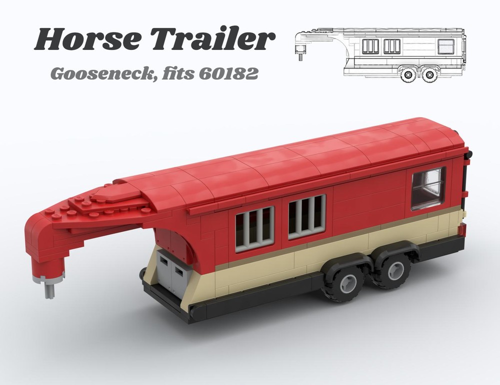 Lego Gooseneck Horse Trailer