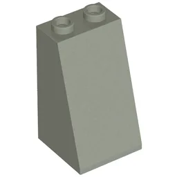 Brick Sloped 75° 2 x 2 x 3 [Hollow Studs] / Light Gray