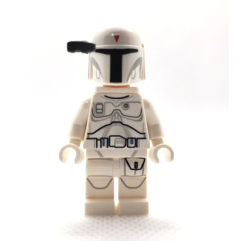 Lego Boba Fett, White Armor, Printed Head