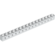 Lego Technic Brick 1 x 16 [15 Pin Holes] / White