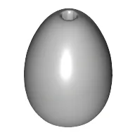 Food Egg with 1.5mm Hole [Plain] / Light Bluish Gray