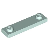 Plate Special 1 x 4 with 2 Studs with Groove [New Underside] / Light Aqua