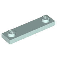 Lego Plate Special 1 x 4 with 2 Studs with Groove [New Underside] / Light Aqua