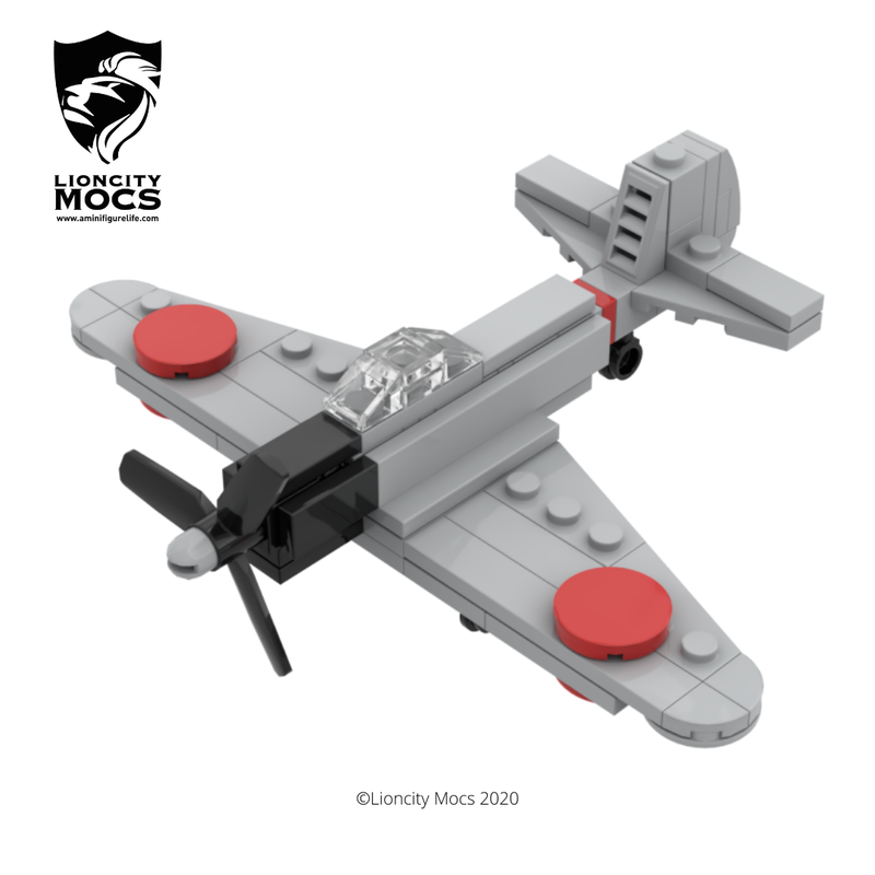 Lego A6M2 Zero Fighter WWII Mini Aircraft MOC
