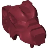 Animal Body Part, Wolf Head, 'Fenris Wolf' / Dark Red