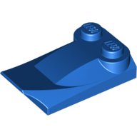Lego Brick Wedged, Curved 2 x 3 x 2/3 Two Studs, Wing End / Blue