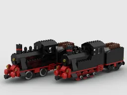 Steam Engine with tender 2 and 3 axle version (40370 Modification)