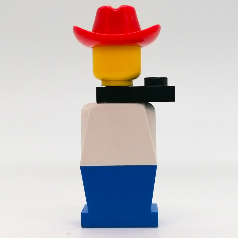 Lego LEGOLAND White Torso, Blue Legs, Red Cowboy Hat, Black Scarf