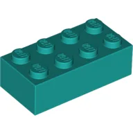 Brick 2 x 4 / Dark Turquoise